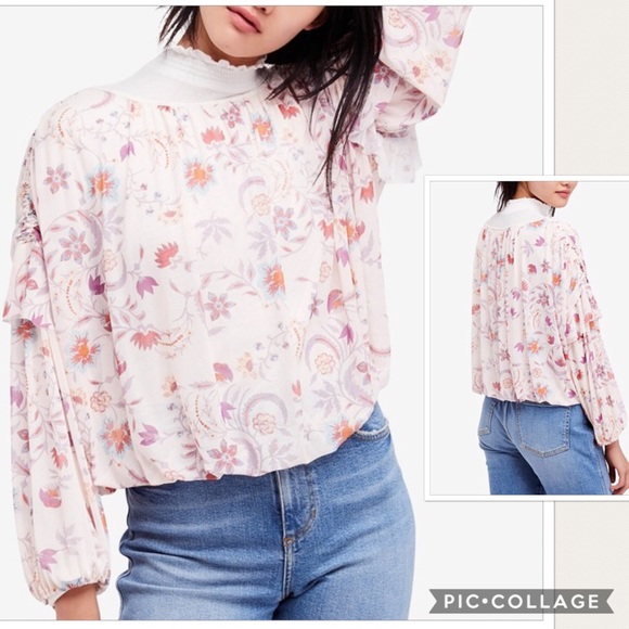 Free People Tops - NWT Free People Wildflower Honey Blouse